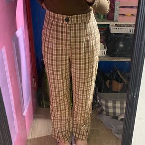 SHEIN tan & brown pants size small (4)